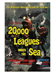 Póster 20.000 leguas de viaje submarino