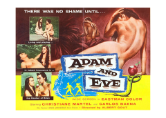 Póster Adán y Eva 1956