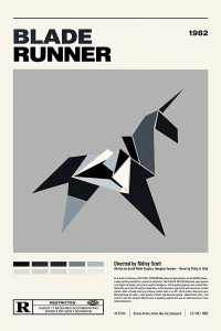Póster Blade Runner, el unicornio