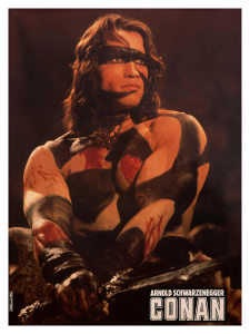 Póster Arnold Schwarzenegger en Conan