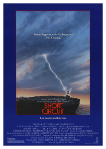 Póster Cortocircuito, 1986