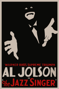 Póster El cantor de Jazz, edición americana
