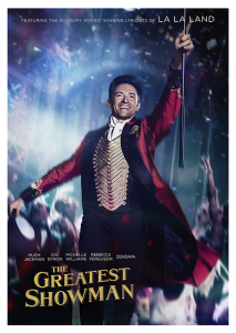 Póster El gran showman, preestreno