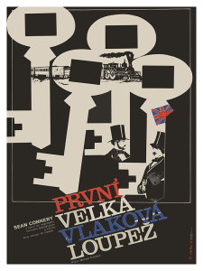 Póster El primer gran asalto al tren, edición checoslovaca