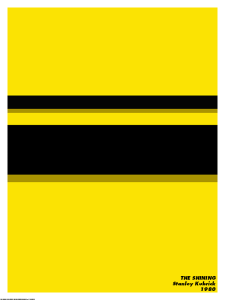 Póster El respandor, minimalista
