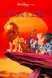 Póster El rey león, edición americana