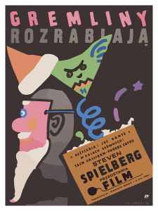 Póster Gremlins, edición polaca