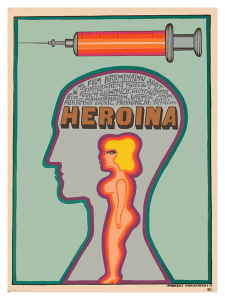 Póster Heroin, edición polaca