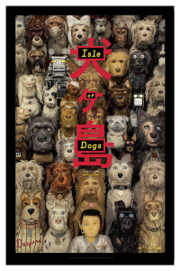 Póster Isla de perros, Wes Anderson