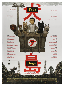 Póster Isla de perros, Wes Anderson