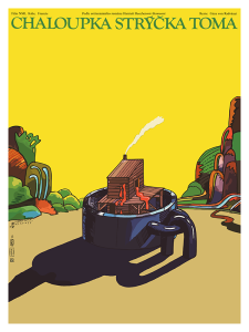 Póster La cabaña del tío Tom, edición checoslovaca