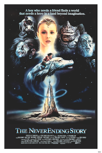 Póster La historia interminable, edición americana