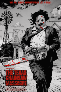 Póster La matanza de Texas, Leatherface