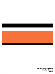 Póster La naranja mecánica, minimalista
