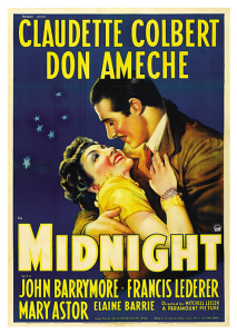 Póster Medianoche, 1939