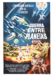 Póster Batalla en el espacio exterior cartel mexicano