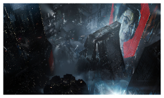 Póster Blade Runner vista aérea