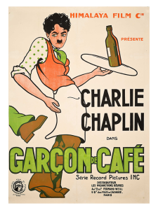 Póster Charlot en el Cabaret