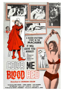 Póster Color Me Blood Red