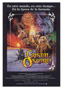 Póster Cristal oscuro, edición española