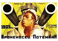 Póster El acorazado Potemkin, edición soviética