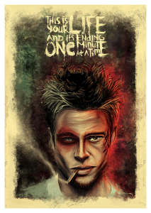 Póster El club de la lucha, Brad Pitt