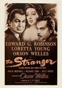 Póster El extraño, 1946