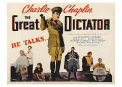 Póster El gran dictador, edición británica