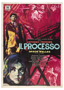Póster El proceso, edición italiana