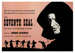 Póster El séptimo sello, edición británica