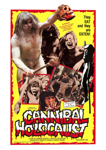 Póster Holocausto caníbal, 1980