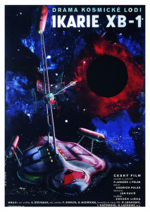 Póster IKARIE XB 1, Viaje al fin del universo, edición checoslovaca
