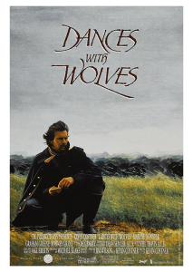 Póster Bailando con lobos 1990