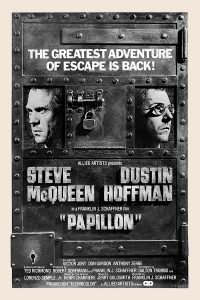 Póster Papillon, edición americana