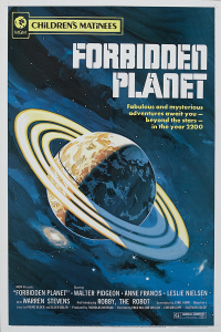 Póster Planeta prohibido, 1956