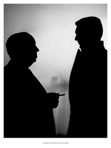 Póster Alfred Hitchcock & Cary Grant