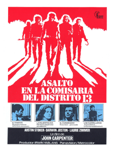 Póster Asalto a la comisaría del distrito 13, edición española