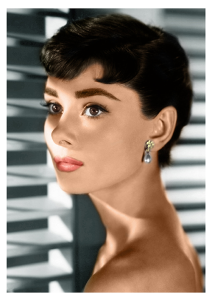 Póster Audrey Hepburn como Sabrina