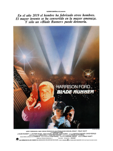 Póster Blade Runner, en español