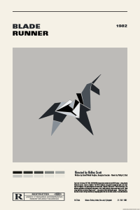 Póster Blade Runner, el unicornio