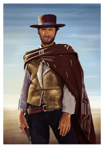 Póster Clint Eastwood como Rubio