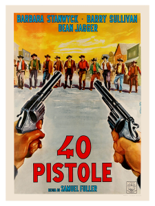 Póster Cuarenta pistolas, edición italiana 