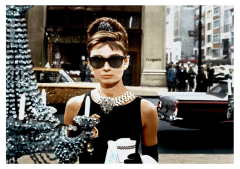 Póster Desayuno con Diamantes, Audrey Hepburn