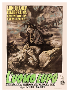Póster El hombre lobo, edición italiana