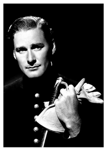 Póster Murieron con las botas puestas, Errol Flynn