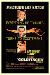Póster James Bond contra Goldfinger