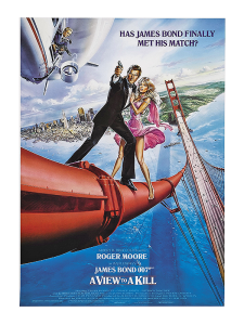 Póster James Bond, Panorama para matar 1985