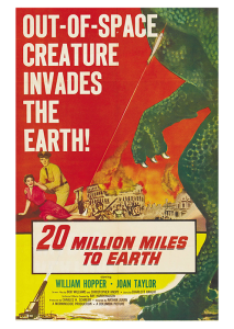 Póster El monstruo de otro planeta, 1957