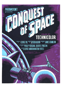 Póster La conquista del espacio