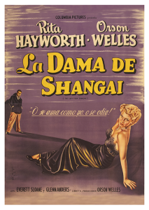 Póster La dama de Shanghai, edición española